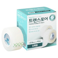 헬씨플러스 트렌스포어 반창고, 1개, 3개입