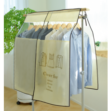 solve living 服飾衣架防塵衣物套, 1個, 1入