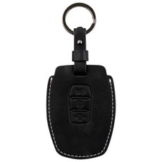 네임드 Origin 가죽 스마트키 케이스 SS01 쌍용 티볼리 에어 외 호환, 시크블랙