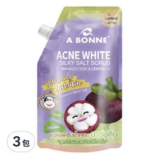 A BONNE' 山竹+積雪草身體去角質沐浴鹽, 350g, 3包