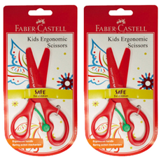 FABER-CASTELL 輝柏 安全省力剪刀, 顏色隨機, 2個
