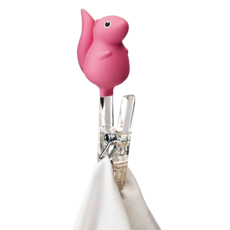 QUALy Peg Squirrel-Clothes Peg 松鼠夾, 粉紅色, 1個