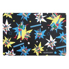 Shinchan 蠟筆小新 軟式吸水地墊, 動感超人 黑色