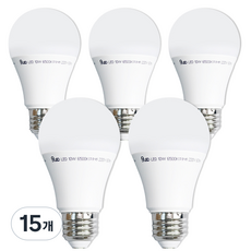 LED 벌브 전구 10W, 15개, 주광색