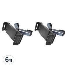 텐T 차량용 360도 뒷자석 태블릿 거치대, 블랙, 6개