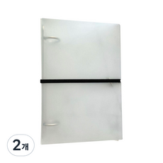 貼紙收納 簡約O型環3孔活頁夾, 混色, 2個