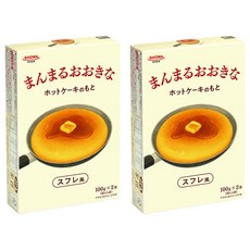 昭和圓形和大號蛋奶酥風格的熱蛋糕混合物, 200g, 2個