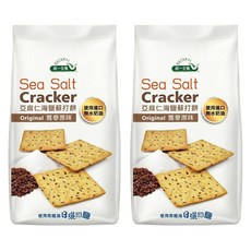 統一生機 亞麻仁海鹽蘇打餅 蕎麥原味, 168g, 2袋
