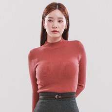 Elsso 女款簡約基本款半高領長袖高領T恤
