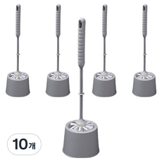 Maket Gamseong 浴室圓形馬桶刷, 灰色, 10個