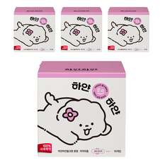 hayanhayan 拋棄式純棉衛生棉, 中型, 4個, 10入