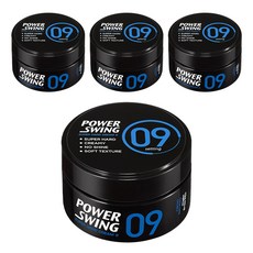 미쟝센 파워스윙 슈퍼 하드 크림 왁스 9, 80g, 4개
