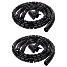 Home Decore電線整理套+集線器, 黑色, 2組