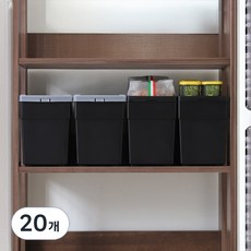 IRIS OHYAMA 愛麗思歐雅瑪 收納盒 BU-200 7L, 黑色, 20個