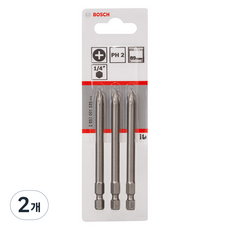 BOSCH 博世 十字螺絲起子頭 Ph2 89mm GDR專用 2607001535 3入, 2個