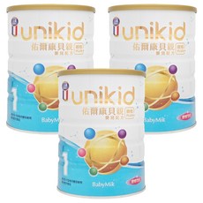 BabyMik 佑爾康貝親 嬰兒配方奶粉 1號 0~12月, 850g, 3罐