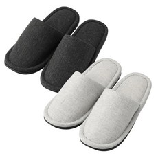 [쿠팡수입] 니토리 거실화 헤링본 2종 세트, 블랙, 그레이, 1개