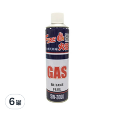 K-ONE 卡旺 打火機瓦斯罐 大 SW-300L, 300g, 6罐