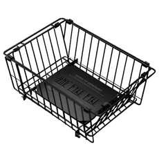 BARRACK09 1單位IGT摺疊瀝水籃 2.0 36 x 24 x 14.5cm, 黑色, 1個