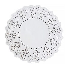 Ideal Wrapping 毅典 進口圓形花邊紙墊4.5英寸250入, 1入