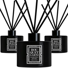 BOUQUET GARNI 深黑擴香 200ml*3種組, 黑櫻桃、軟棉、白麝香