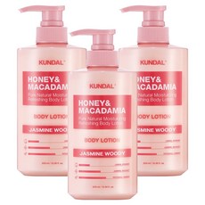 쿤달 허니 앤 마카다미아 퓨어 바디로션 자스민우디향, 500ml, 3개