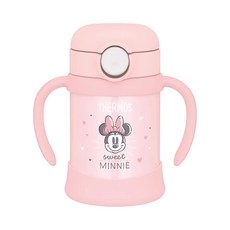 THERMOS 膳魔師 不鏽鋼嬰兒吸管杯 FJT-250DS 250ml, 粉紅色, 1個