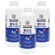 AII-in 歐銀 銀離子抗菌液補充瓶, 1L, 3瓶
