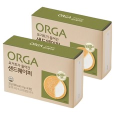 올가홀푸드 요거트가 들어간 샌드웨이퍼, 요거트맛, 32g, 2개