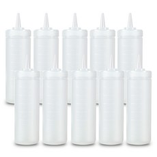 NEO 多用途醬料瓶 白色, 10個, 240ml