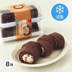 삼립 쫀득 초코크림 롤케익 (냉동), 120g, 8개