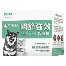 PetsTimes 毛孩時代 關節強效保健粉 犬貓適用 2g 30包, 強化骨骼/關節, 1盒