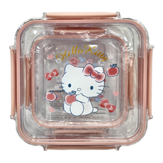 OTTO 崴昇 TRITAN 密封保鮮盒二件組 正方形 KS-7218AP Hello Kitty Set, 1組