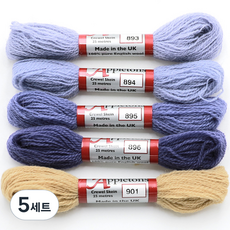 JoyJasu Appleton 羊毛繡線 5件組, 5套, 893, 894, 895, 896, 901