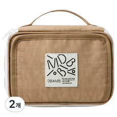 DIBAMBI 頂級濕紙巾保溫保冷袋, 2個, 米色