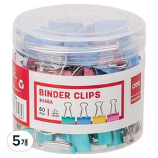 델리 메탈 더블클립 6호 E8556A, 15mm, 60개입, 5개