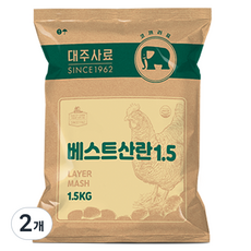 대주 베스트산란 산란계용 사료, 1.5kg, 2개