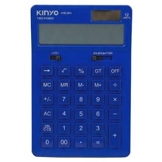 Kinyo 12位元計算機 KPE-683, 1個, 藍色