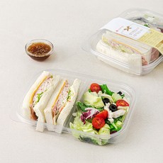 쉐푸드 햄치즈 게맛살 샌드위치 & 닭가슴살 샐러드, 294g, 1개
