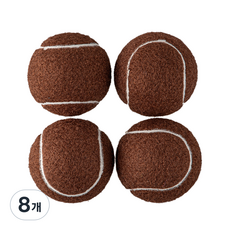 코멧 테니스공 가구발 커버, 브라운, 8개