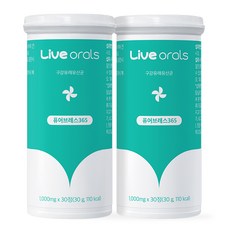 Live orals Pure Breath 365億專利益生菌 口腔益生菌, 2個, 30錠