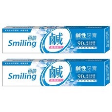 Smiling 百齡 鹹性牙膏, 180g, 2條