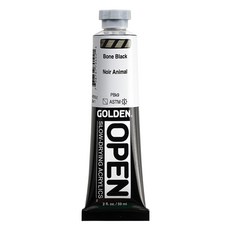 Golden 高登 OPEN 壓克力顏料 單色 S1 7010 骨黑色, 60ml, 1色