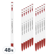 munhwA Campus101 原子筆 0.7mm, 48個, 紅色