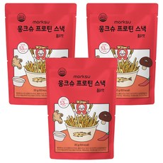 蛋白質明太魚條 火辣雞風味, 3包, 20g