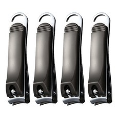 合金 指甲剪 大(7.5 x 1.5cm) 45g, 琉璃黑, 4個