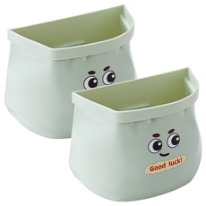 쇼핑153 냉장고 부착 자석수납함, 02 그린, 2개