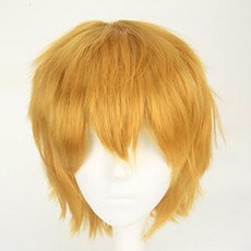 Maket Gamseong 通用造型假髮, 黃色, 1個