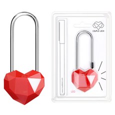 【雅克】國產品牌雅克愛情鎖情侶鎖（紅色）, 1個