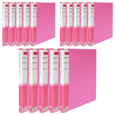 Heemang 透明文件夾 20頁, 粉紅色, 15個